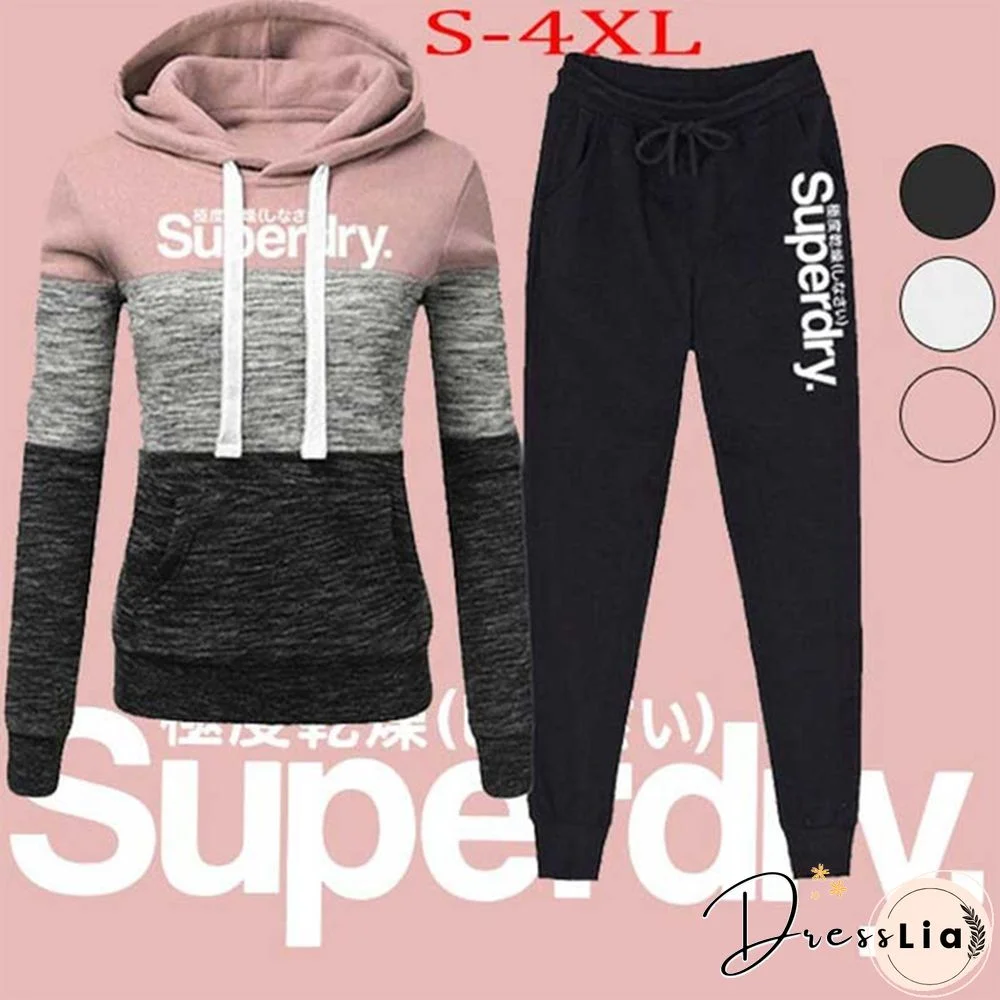 Plus Size 2 Two Piece Set Women Tracksuit Tops And Pants Fashion Jogging Sets Outfits Sweat Suits