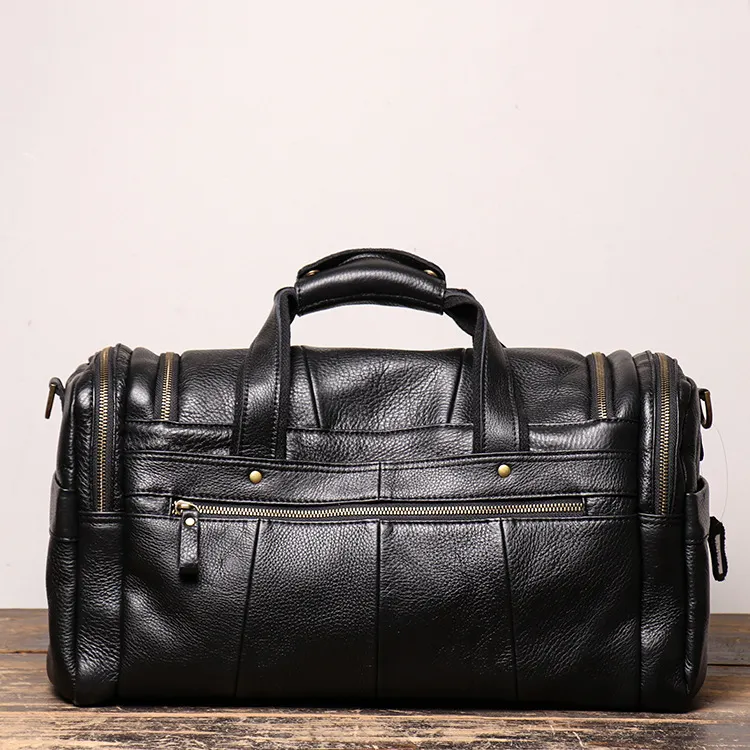 Large 32 inch duffel bags for men holdall leather travel bag overnight gym sports weekend bag