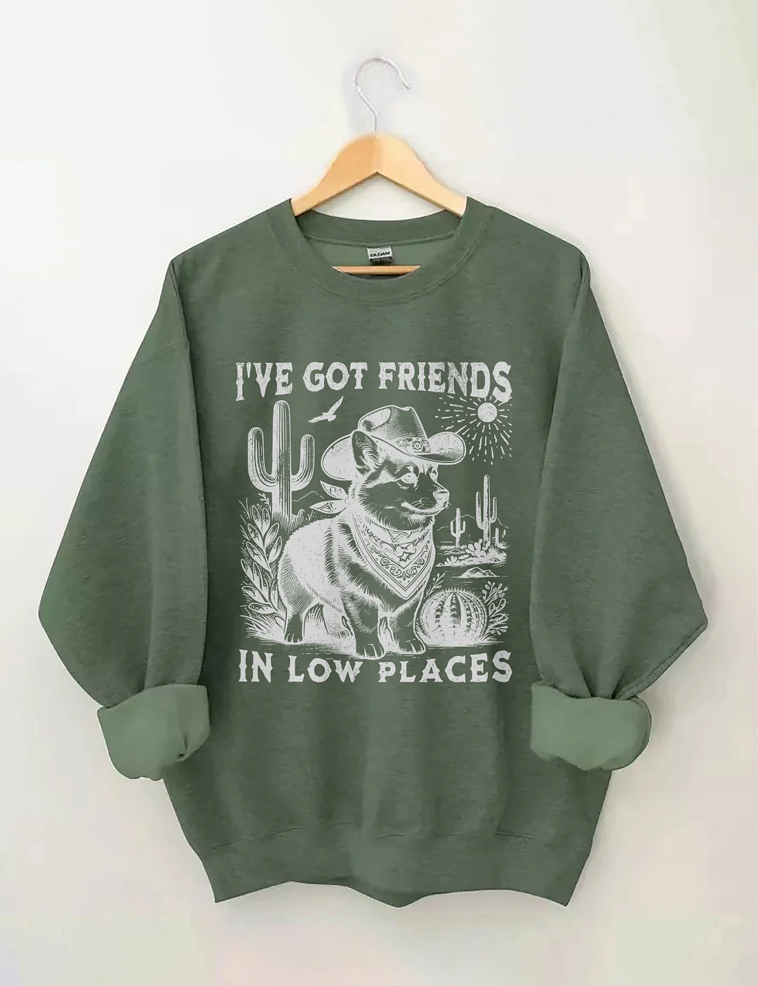 I've Got Friends In Low Places Corgi Dad Sweatshirt
