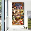 Dessin Anim&eacute; Des Sept Nains Compl&egrave;te Rond Diamant Peinture 40X70CM