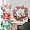 DIY Butterfly Bird Flower Bee Diamond Painting Crystal Hanging Wreath