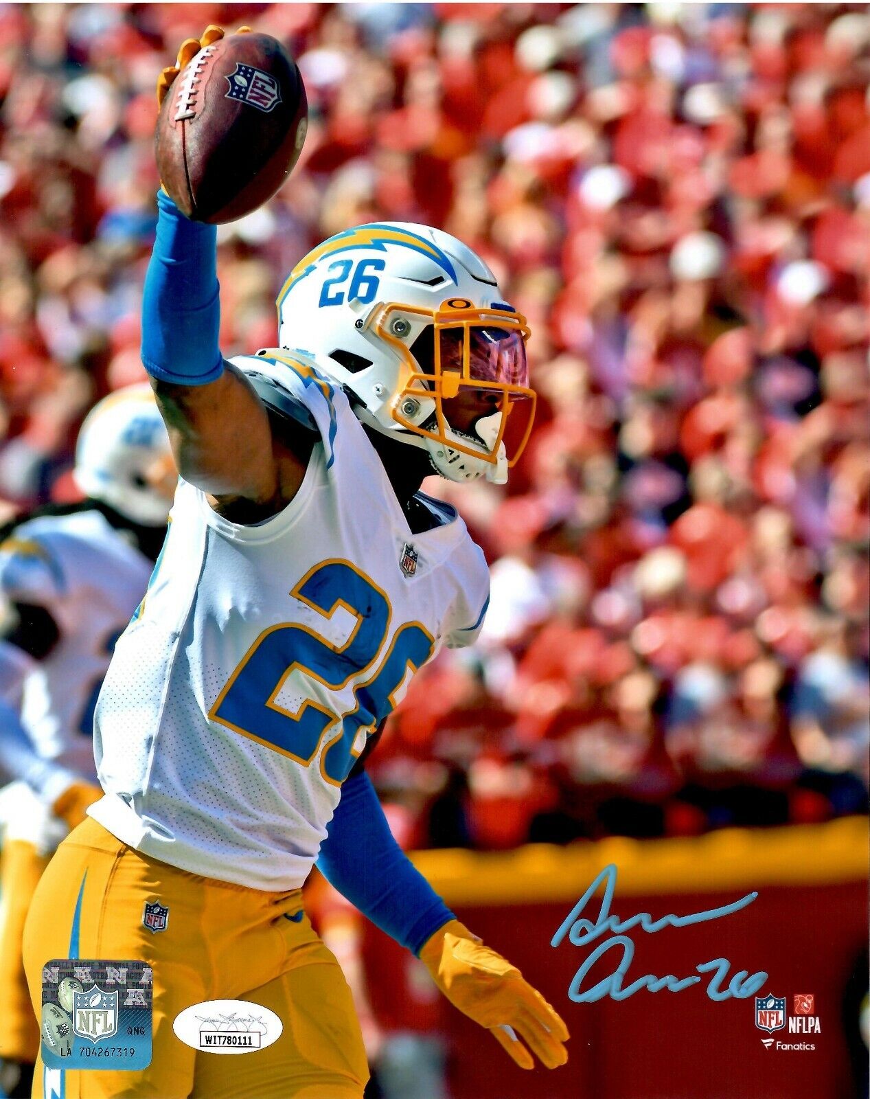 Asante Samuel Jr. autographed signed 8x10 Photo Poster painting NFL Los Angeles Chargers JSA