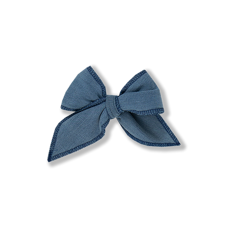 Light Wash Denim Medium Bow