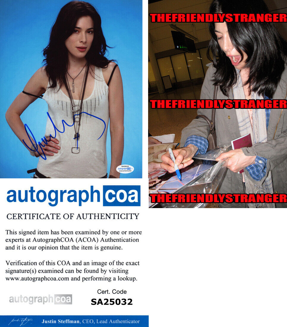 JAIME MURRAY signed Autographed DEXTER 8X10 Photo Poster painting b PROOF - SEXY Lila ACOA COA