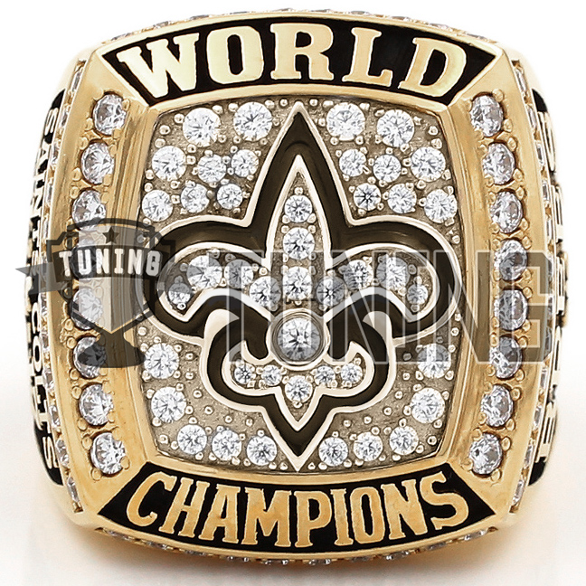 2009 New Orleans Saints Super Bowl Ring Custom team victory rings