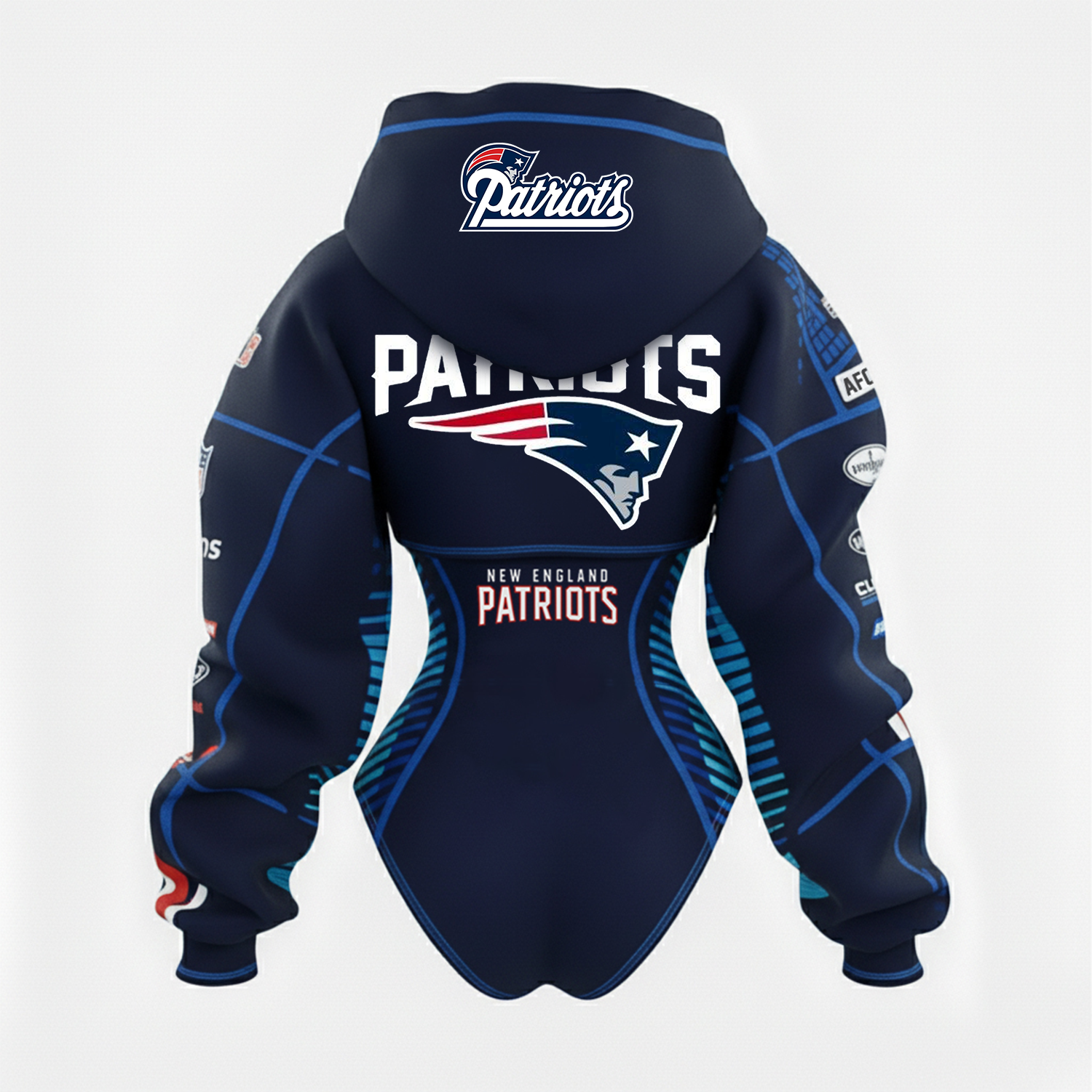 2026 New Women's Rugby Team Logo Digital Print Irregular Cut Suit