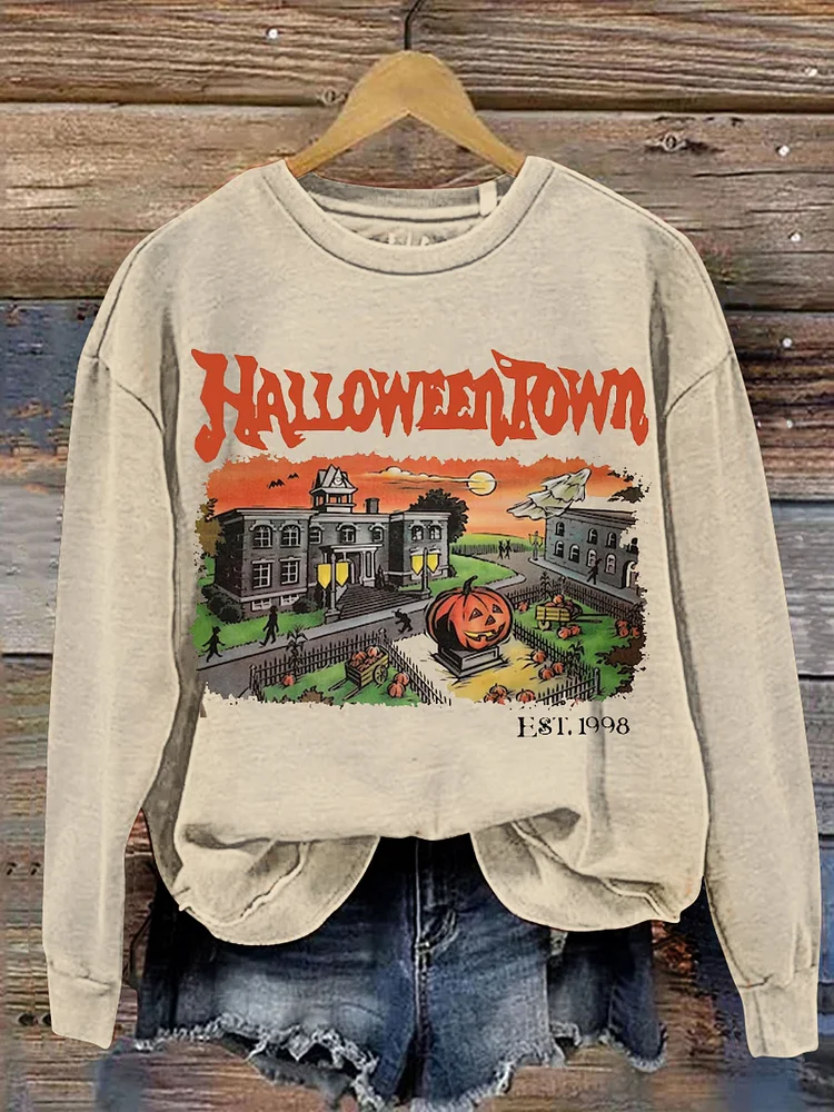 Halloweentown Est 1998 Print Casual Sweatshirt