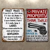 2PCS Warning - Metal Tin Signs(8*12Inch/12*16Inch)