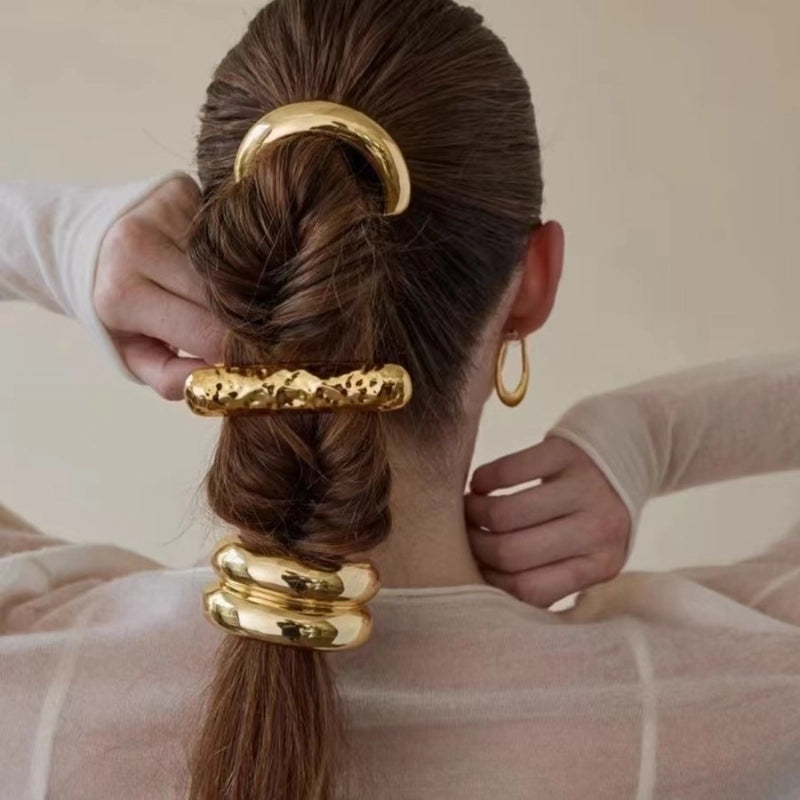 Women's Minimalist IG Style Geometric Alloy Plating Hair Tie