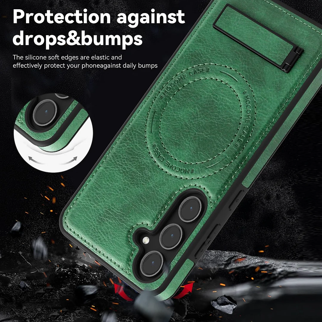 Samsung Galaxy Z Fold 6 Leather Case Magnetic Protective Case Holder Phone Case