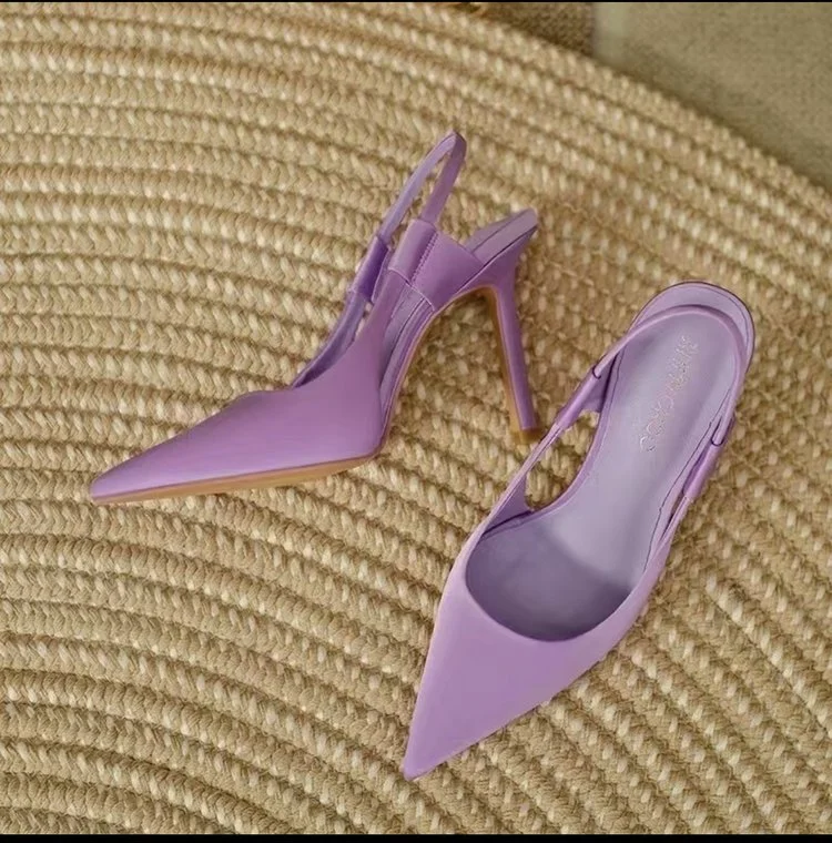 Wongn Wongn Heels Women's Spring 2023 New Cloth Face Pointed Single Shoe With Skirt Tou Women's Sandals