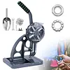 [US Local Warehouse] Semi Automatic Tarpaulin Eyelet Press with 5000Pcs Metal Eyelets 10mm Hand Press Eyelet Grommet Machine for Fabric Leather Banners DIY Projects