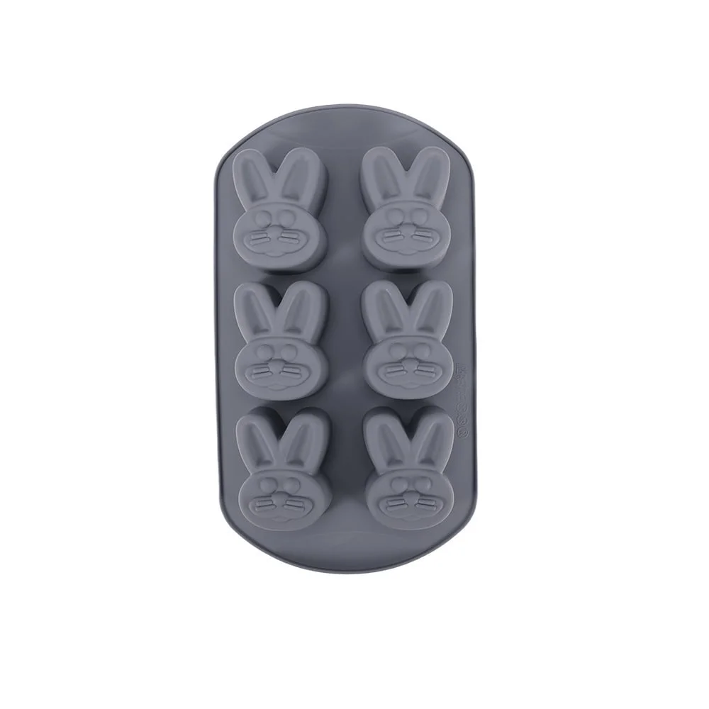 DIY Love Cake Six Hole Egg Jelly Pudding Mousse Chocolate Silicone Baking Molds 