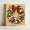 (25x25cm)DIY Pearl Painting Xmas Framed Handmade Pearl Material Art Kit Living Room Decor