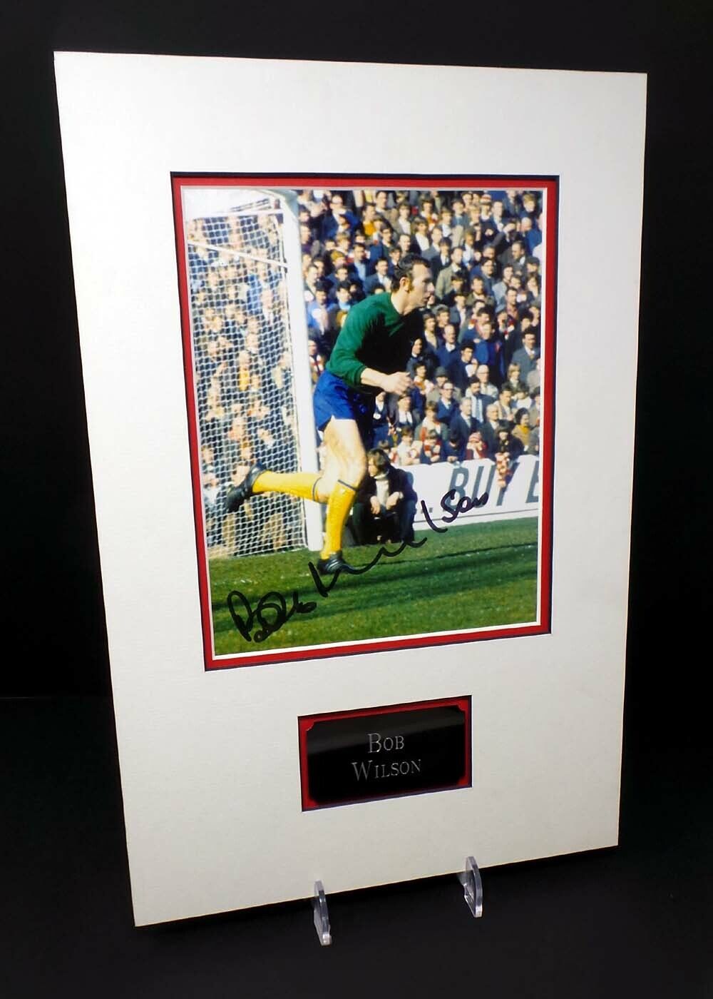 Bob WILSON Signed & Mounted 10x8 Photo Poster painting 1 AFTAL COA Arsenal FC Goalkeeper Legend