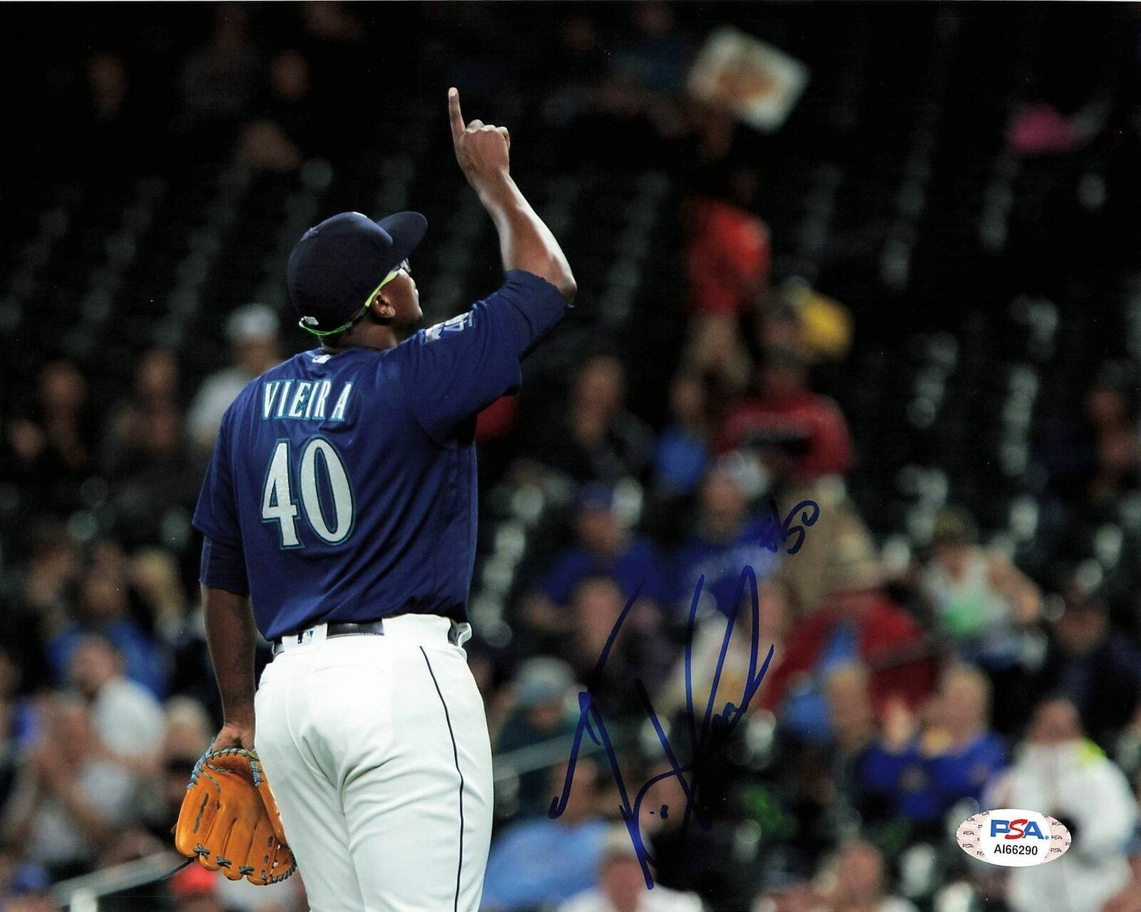 Thyago Vieira signed 8x10 Photo Poster painting Seattle Mariners PSA/DNA Autographed