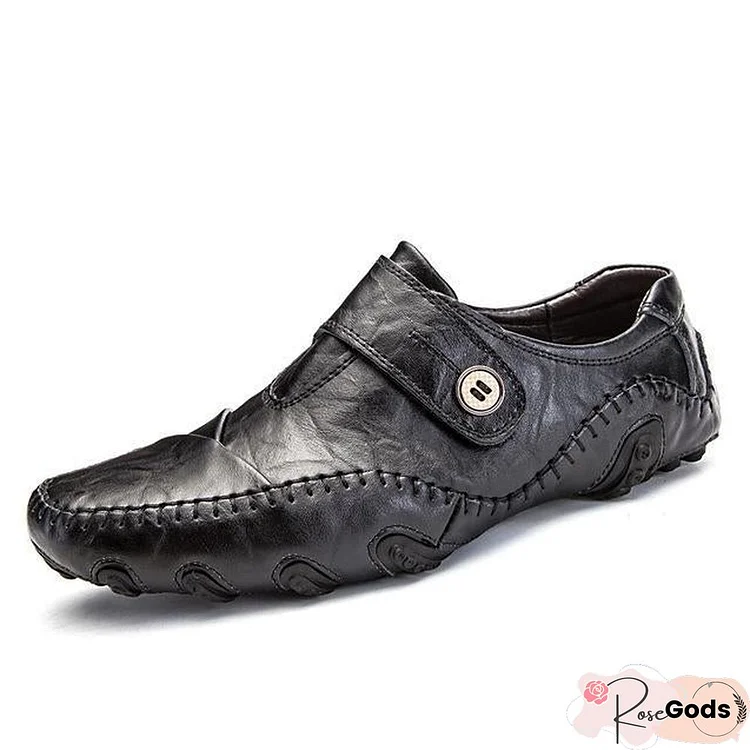 Men's British Style Moccasins Genuine Leather Loafers Flats Shoes