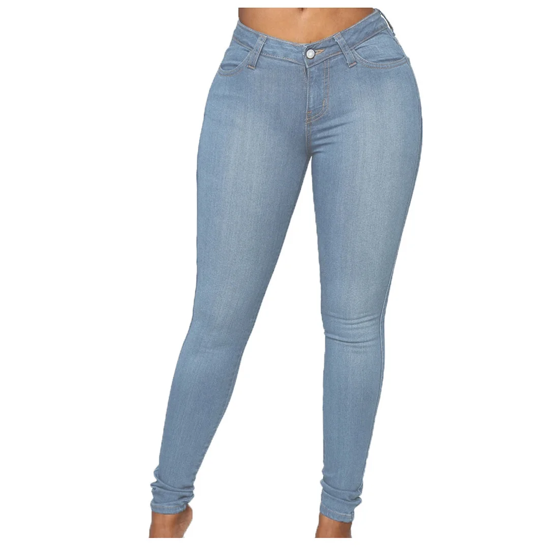 Zingj Autumn And Winter 2022 Female Jeans Pants Temperament Commuting Fitness Pants Tight Pants-Outfit Ideas