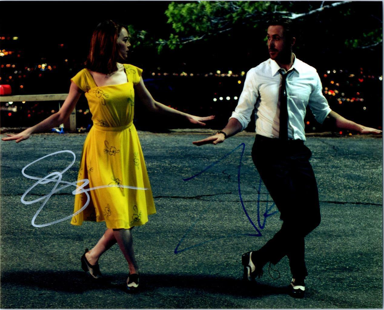 Emma Stone Ryan Gosling signed 8x10 Picture autographed Photo Poster painting Nice Photo Poster painting and COA