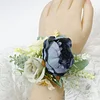 10PCS Wedding Catering Bridal Groom Guests Corsage Boutonniere Wrist Artificial Peony Flower Bouquets