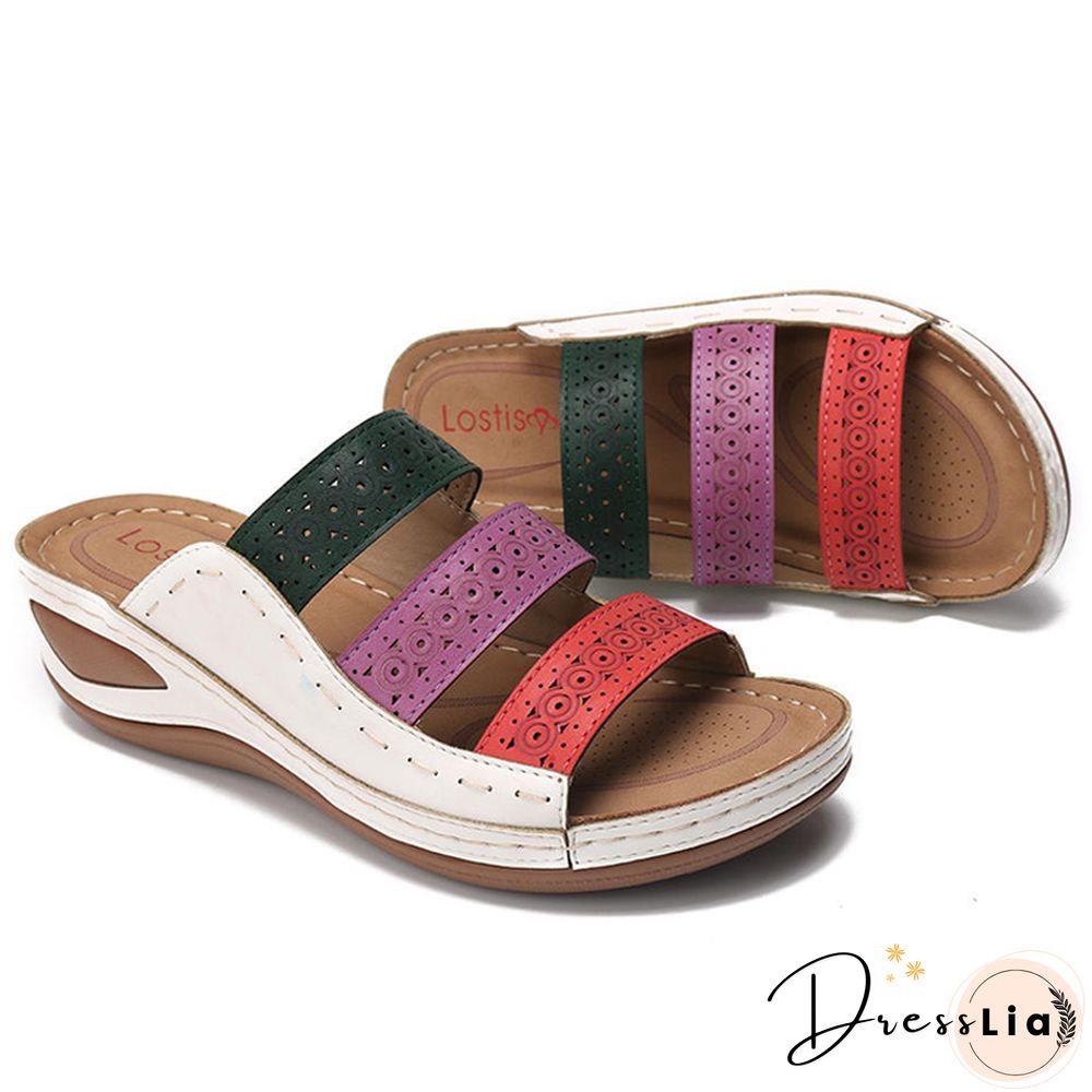 Women Sandals Fashion Wedges Shoes For Women Slippers Summer Shoes With Heels Sandals Flip Flops Women Beach Casual Shoes