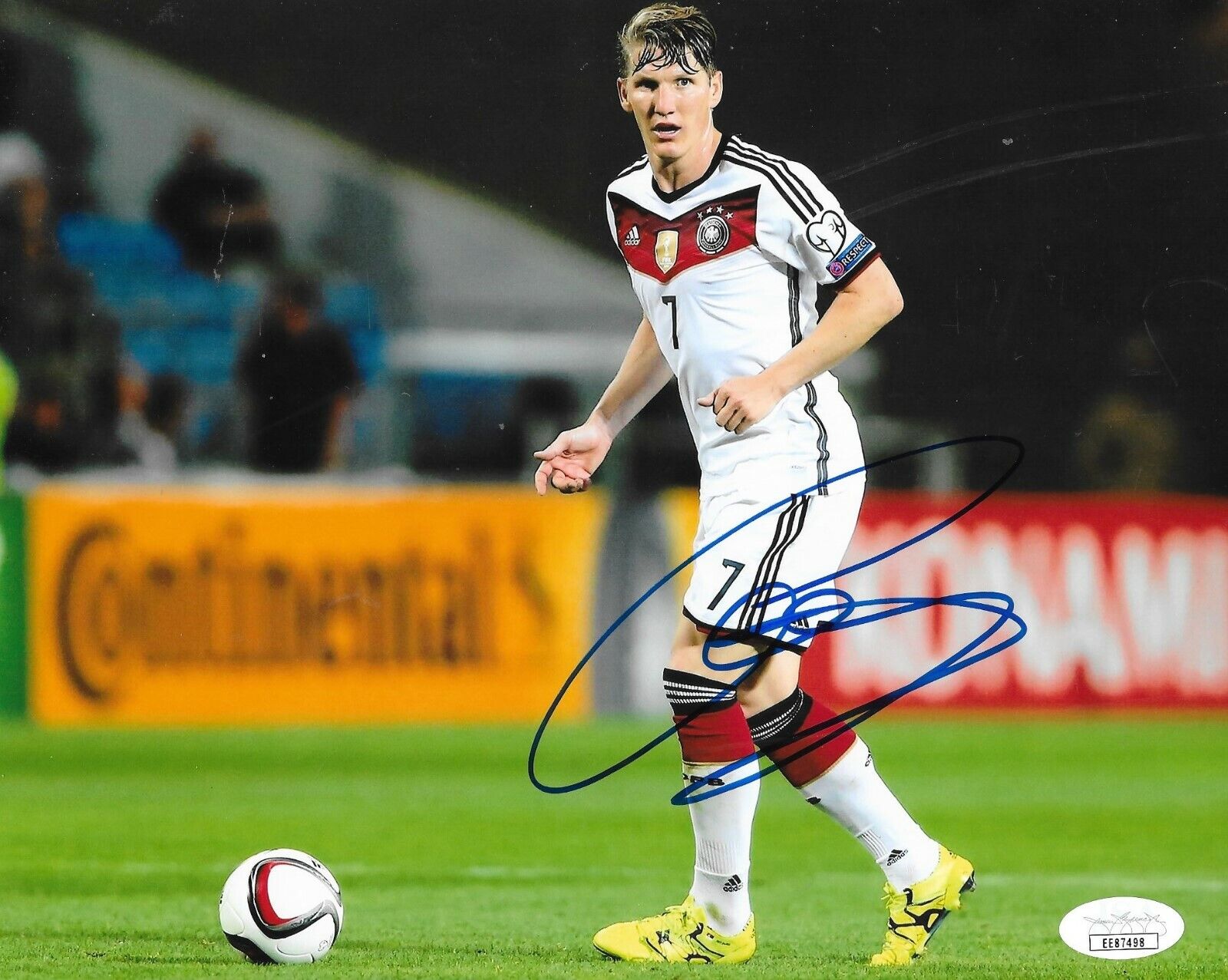 Bastian Schweinsteiger Fire Bayern signed Germany World Cup 8x10 Photo Poster painting 6 JSA