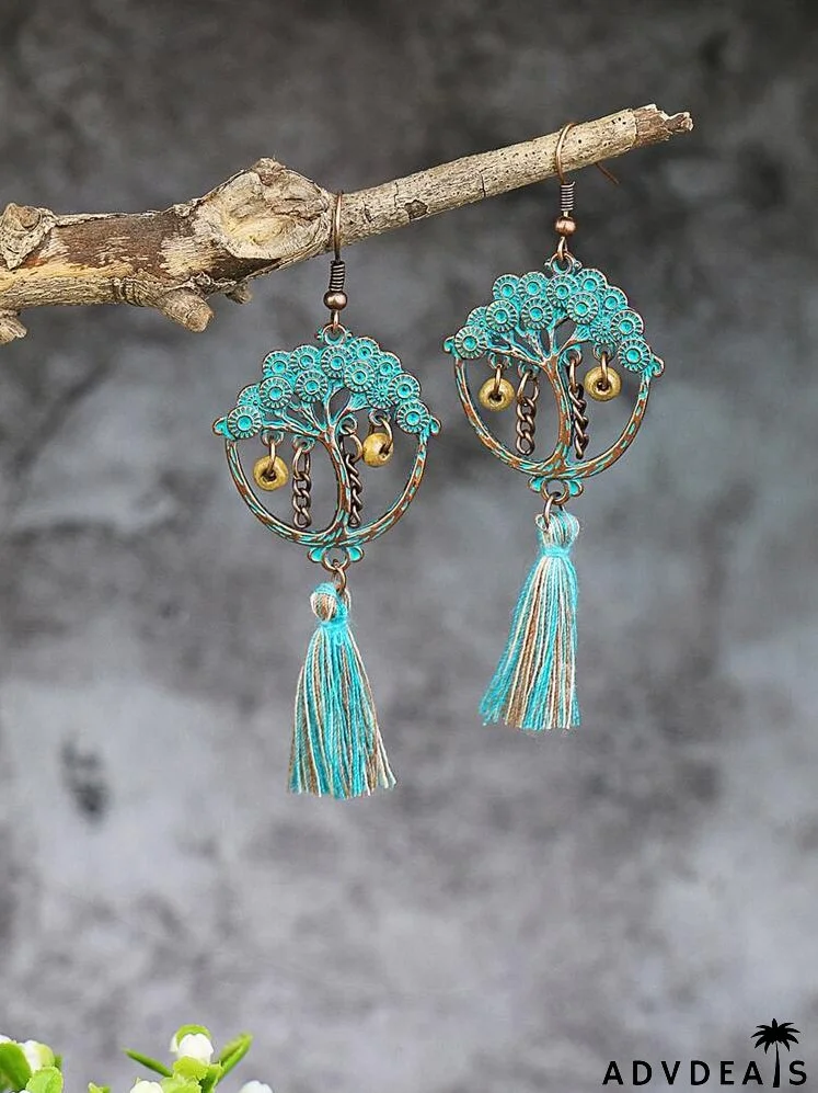 Tassel Decor Drop Earrings