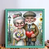 Old Couple-11CT Stamped Cross Stitch 40*40cm/15.75*15.75in tapestrymarket