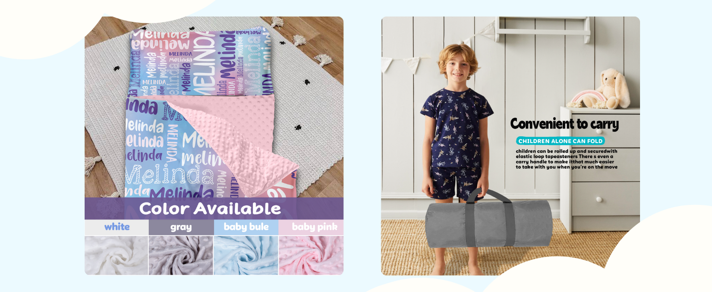 Toddler nap mat convenient to carry
