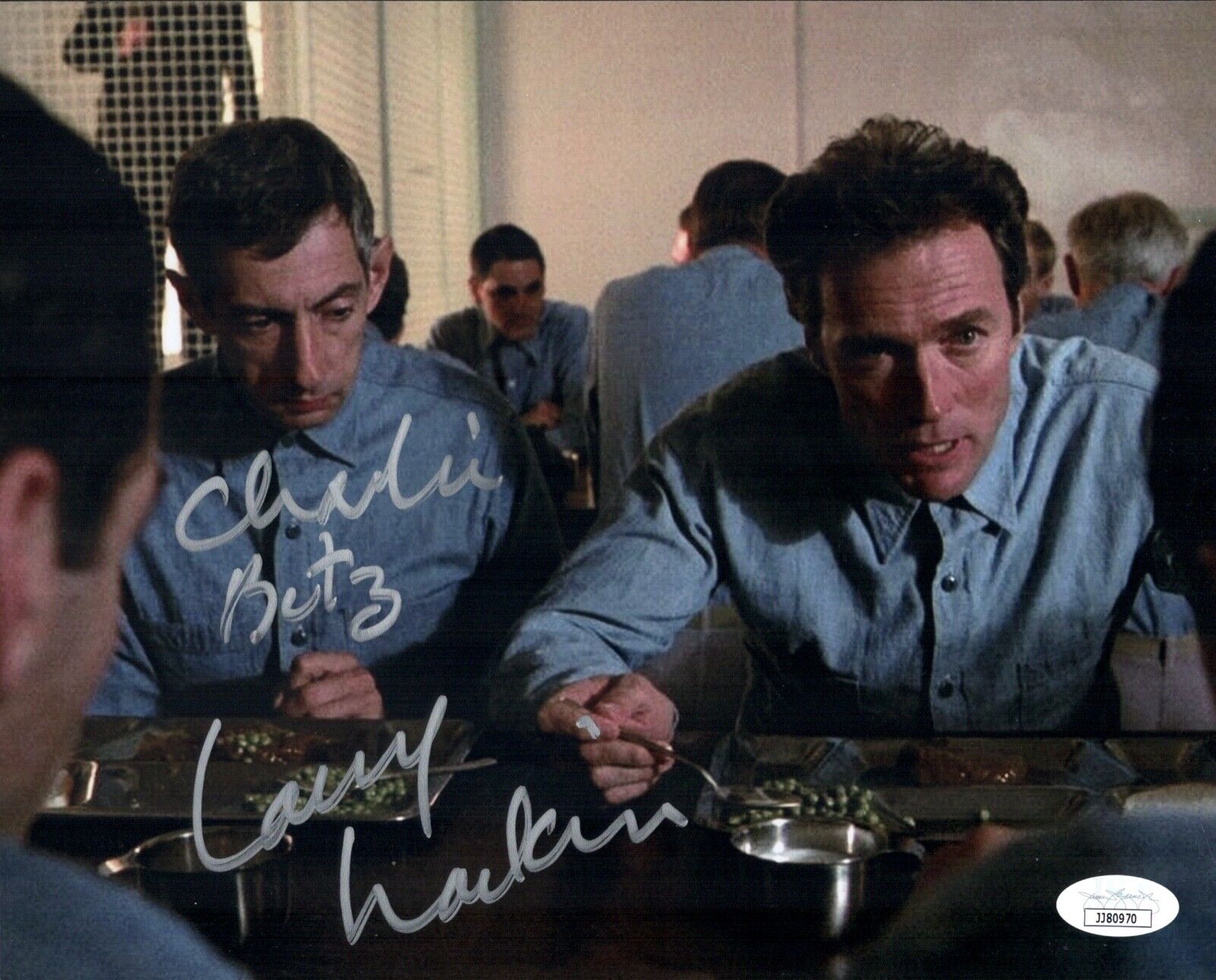 LARRY HANKIN Escape from Alcatraz Signed 8x10 Photo Poster painting IN PERSON Autograph JSA COA