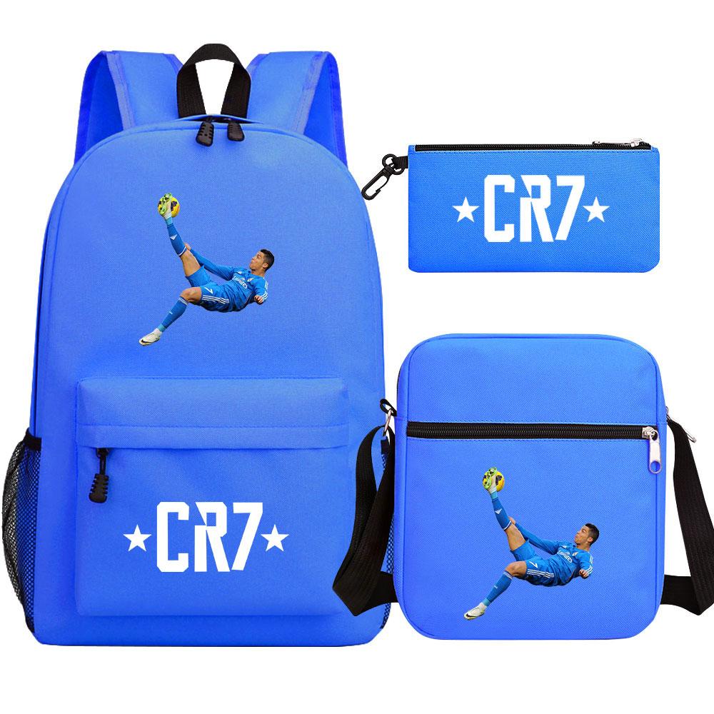 Mayoulove Cristiano Ronaldo Backpack Lightweight Design with Multiple Pockets for School Use-Mayoulove