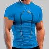 Gioiacombo&trade; T-shirt a maniche corte da uomo di moda sportiva estiva ad asciugatura rapida