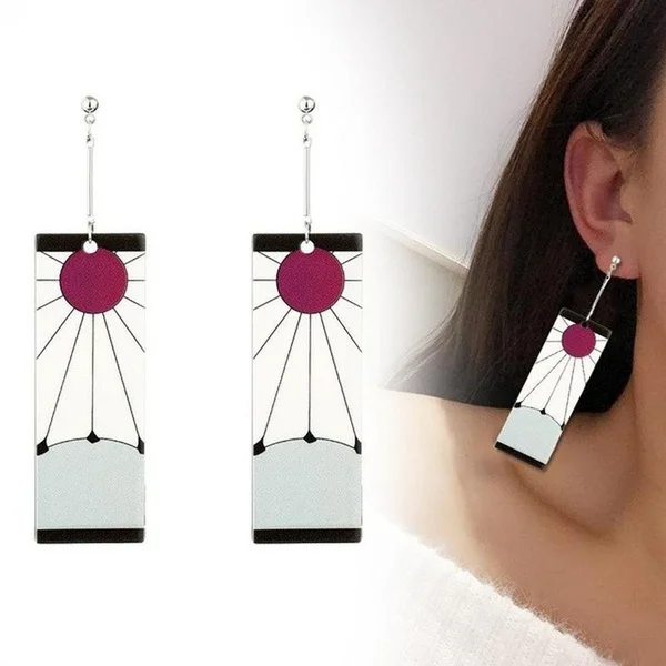 Personalized Creative Fashion 925 Silver Women's Animation Rectangular Acrylic Earrings Butterfly Stud Earrings Adult Accessories Anniversary Gift Noble Jewelry Accessories Party Jewelry