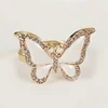 Golden Silver White Butterfly Catering Napkin Ring