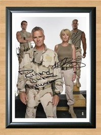 Stargate SG1 Cast Signed Autographed Photo Poster painting Poster Print Memorabilia A2 Size 16.5x23.4