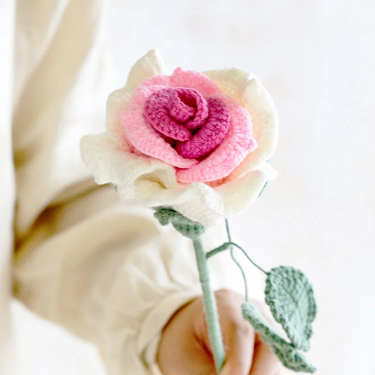 YarnSet - Bouquet Crochet Kit - Rose Eucalyptus