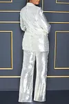 Women&lsquo;s Slim Glamorous Sequin Blazer & Pants Set