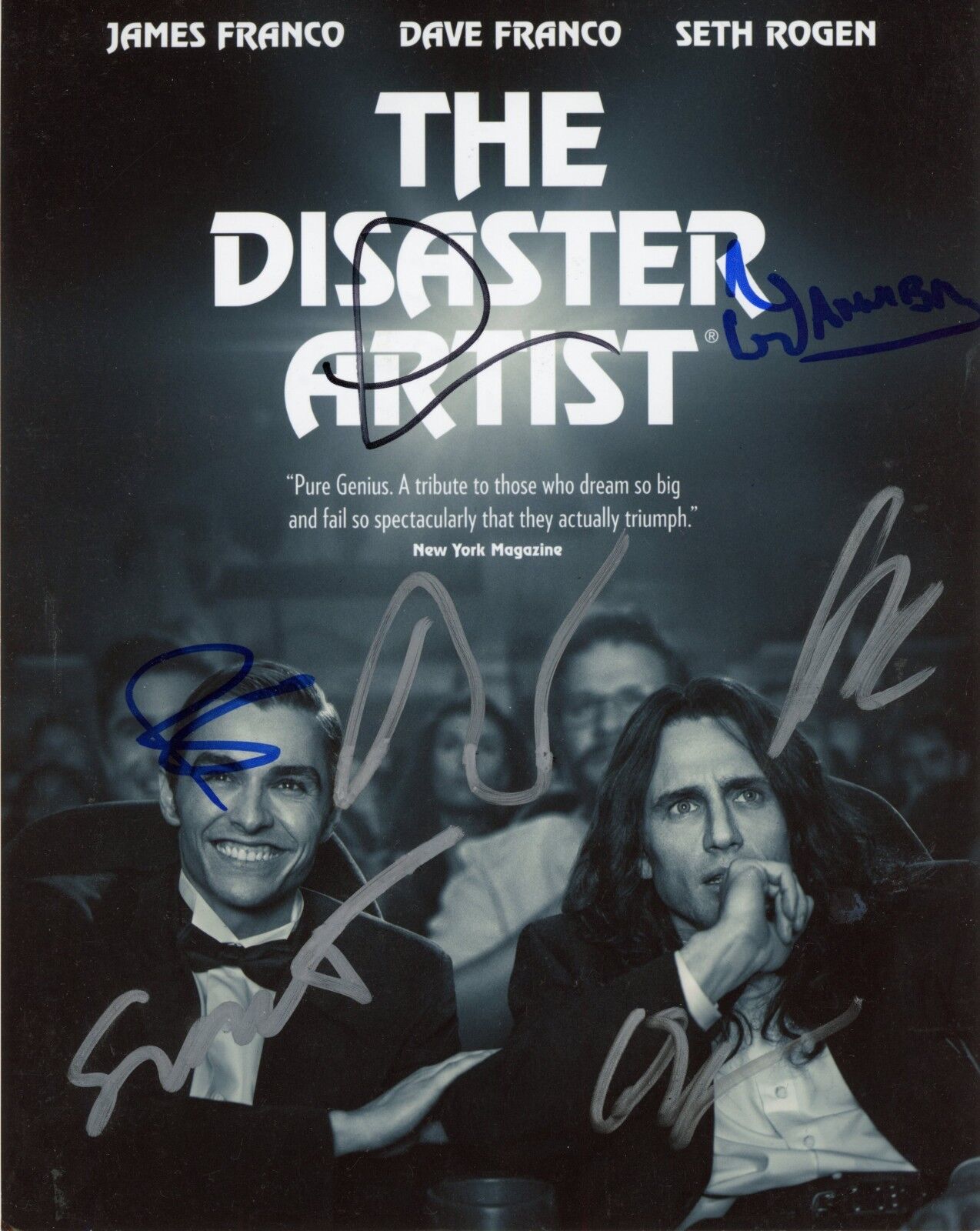 ~~ THE DISASTER ARTIST Cast x7 Authentic Hand-Signed TOMMY WISEAU