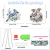 2pcs Diamond Painting Bluebird Eagle Pendant Wall Decor for Home & Window