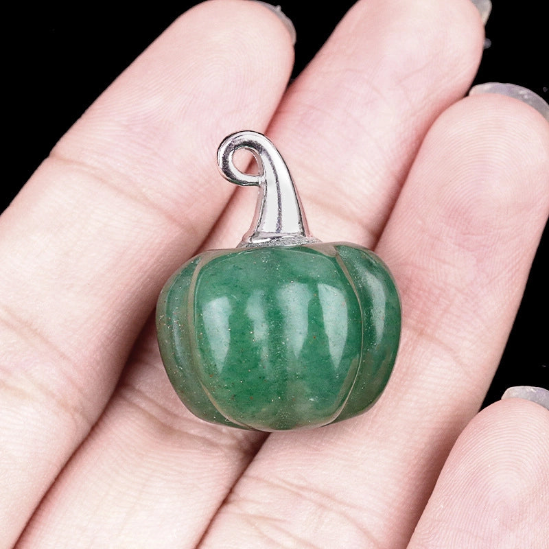 1 Piece 16*20mm Alloy Natural Stone Pumpkin Pendant Jewelry Accessories