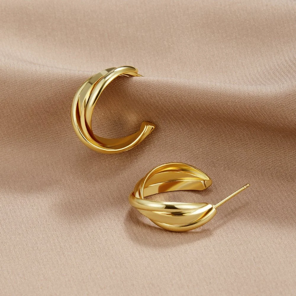 Twisted Hoop Earrings