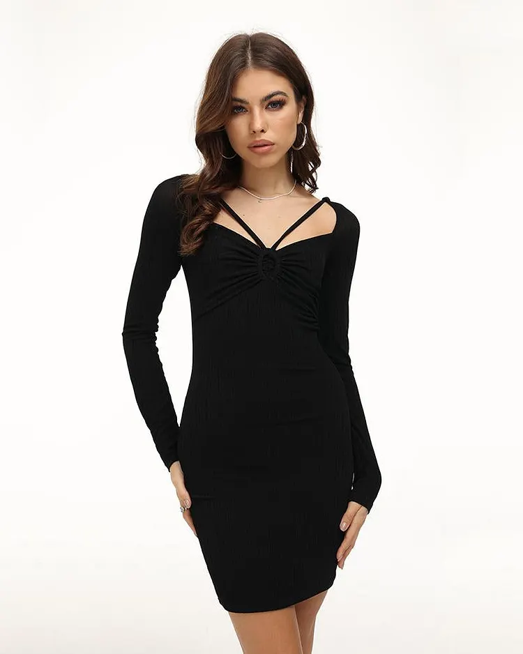 bodycon dress with strings Utopia Strings Bodycon Dress