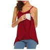 Maternity Strappy Vest Nursing Tops T-Shirt Blouse