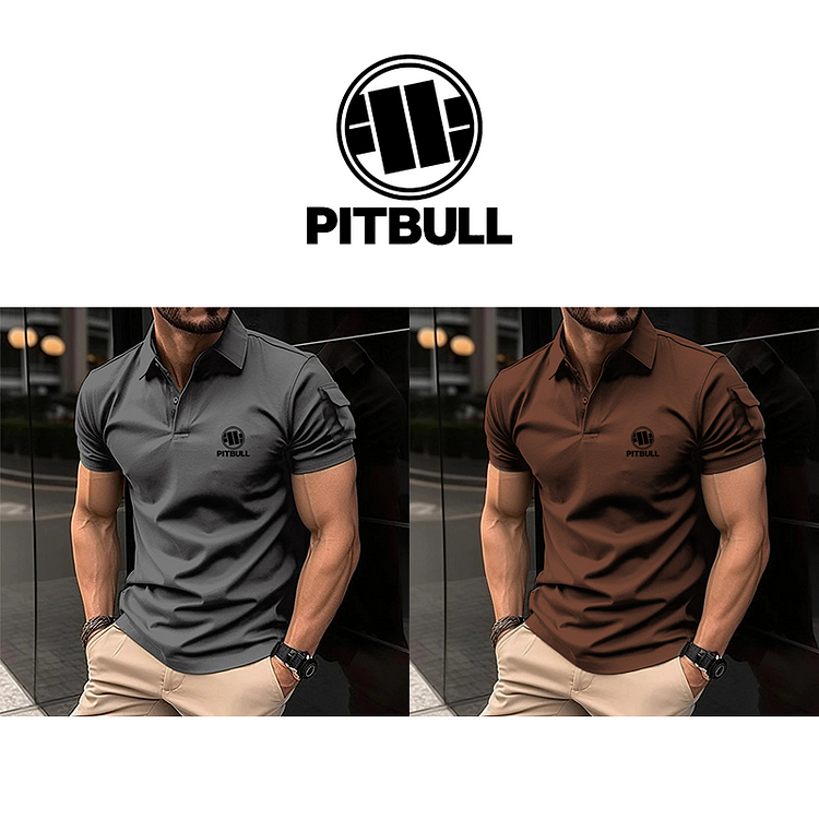 【Kup jeden, a drugi dostaniesz gratis】2025 PITBULL letnia męska koszulka polo