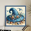 Beach Witch Hat-14CT Stamped Cross Stitch 40*40cm