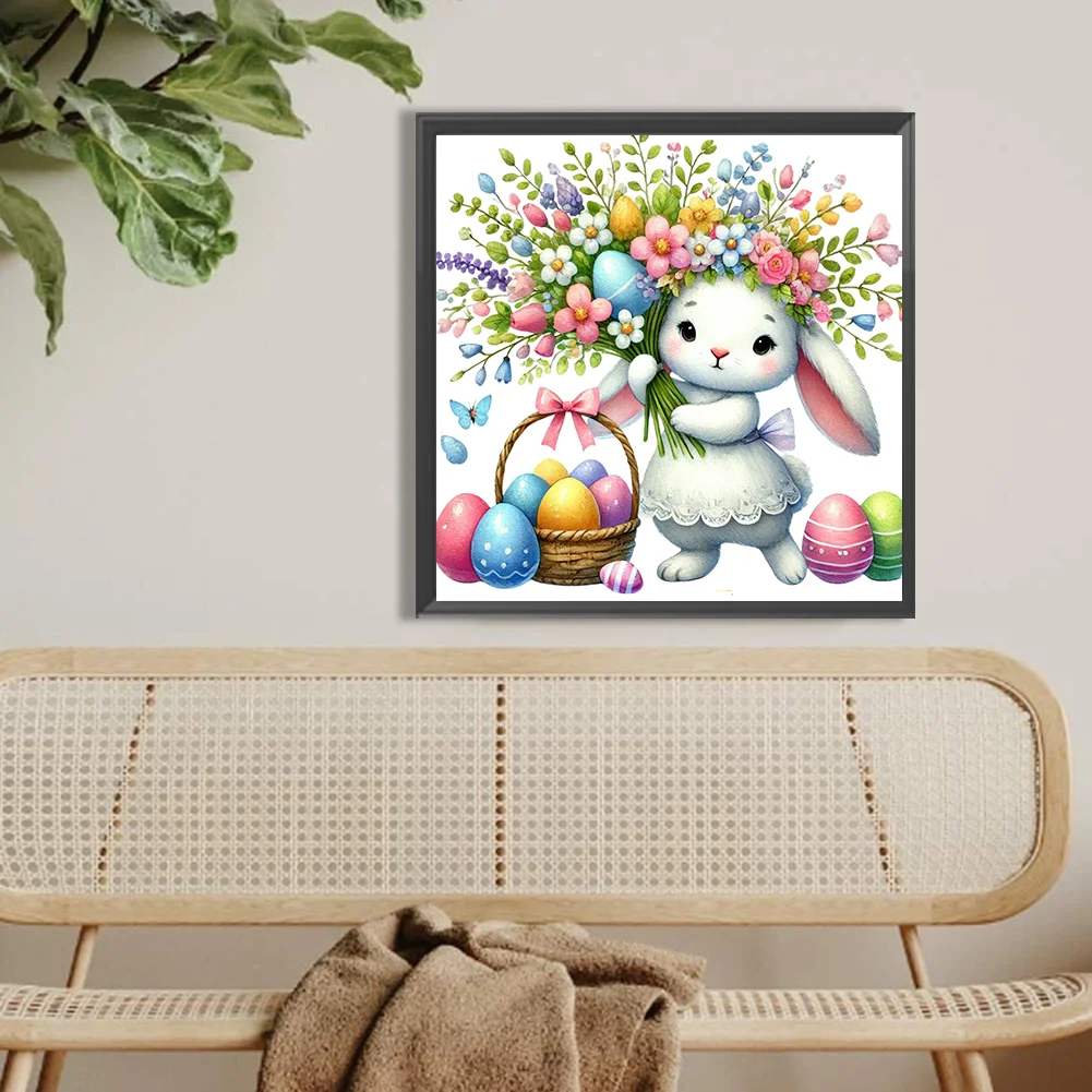 Diamond Painting - Full Round Drill - Easter Egg Rabbit(Canvas|40*40cm)