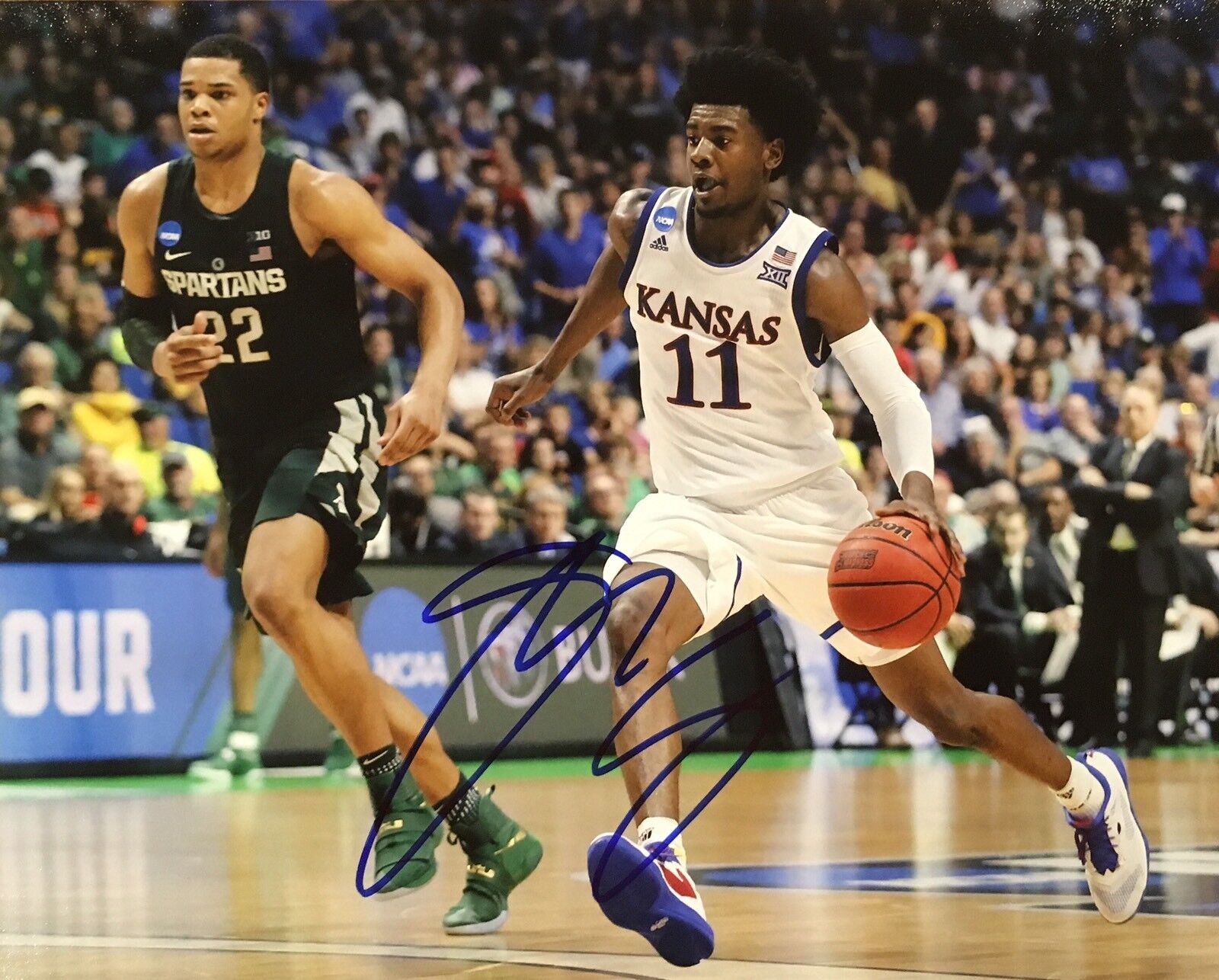 PROOF! JOSH JACKSON Signed Autographed 8x10 Photo Poster painting Kansas Basketball Suns