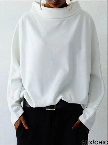 Shift Plain Work Scoop Neckline Top