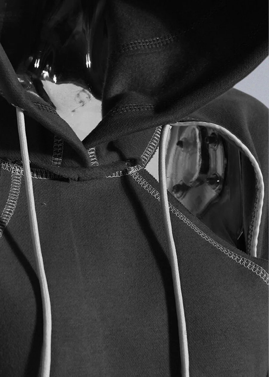 パーカー・フーディ Optical Black Washed Oversized Hoodie DHgate.com:Mens Oversized Washed Black Hoodie Sweatshirt