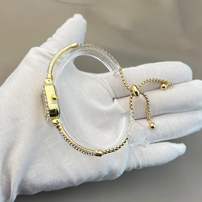 Elegant Lady Solid Color Jewelry Buckle Quartz Women’s Watches